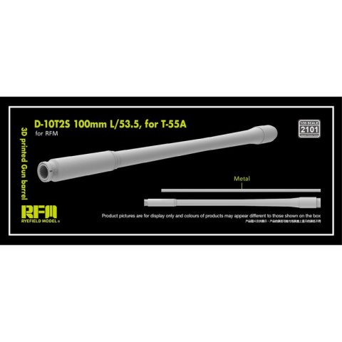 RFM 2101 D-10T2S 100 mm L/53,5 for T-55A 3D Printed Gun Barrel