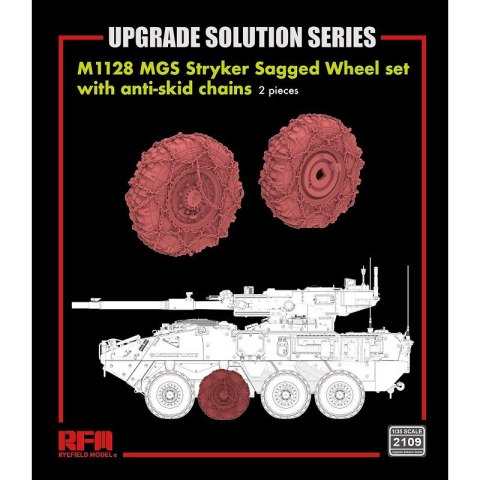 RFM 2109 M1128 MGS Stryker Sagged Wheel Set with Anti-Skid Chains (2 pcs)