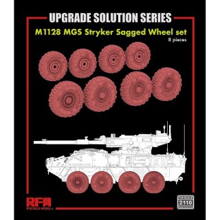RFM 2110 M1128 MGS Stryker Sagged Wheel Set (8 pcs)