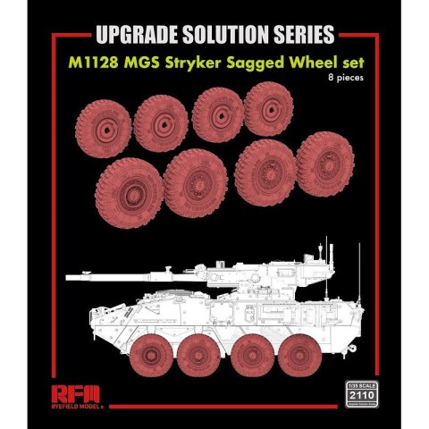RFM 2110 M1128 MGS Stryker Sagged Wheel Set (8 pcs)