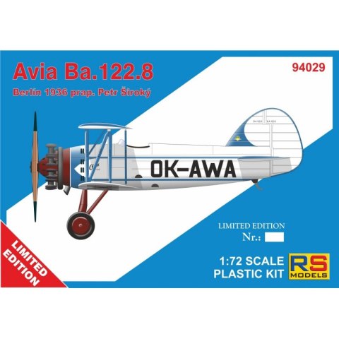 RS Models 94029 Avia Ba. 122.8 Berlin 1936