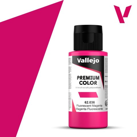 Vallejo 62036 Premium Color Fluorescent Magenta (60 ml)