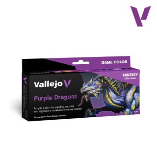 Vallejo 72194 Fantasy Color Set Purple Dragons (8 x 18 ml)
