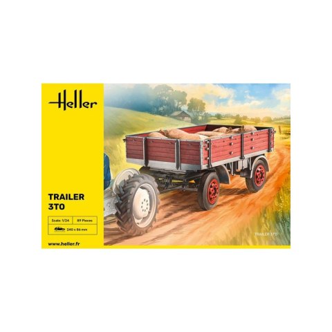 Heller 81410 Trailer 3to 1/24