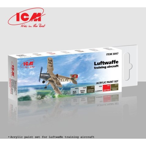 ICM 3097 Acrylic Paints Set Luftwaffe Training Aircraft