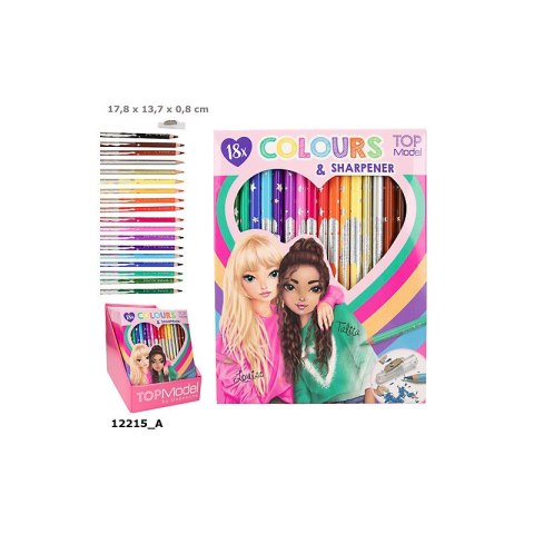 Top Model 12215 Kredki 18 kolorów Ilosć sztuk w opakowaniu 18