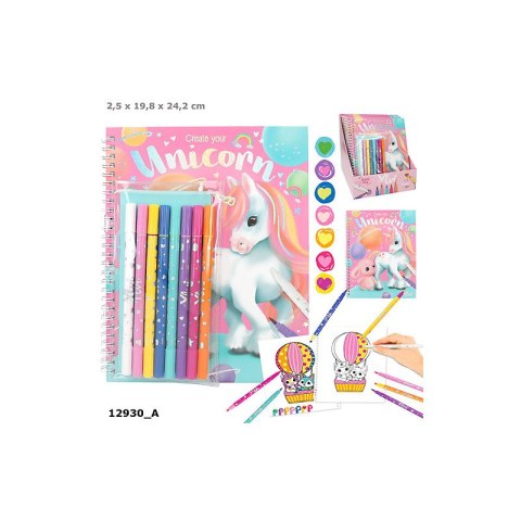 Top Model 12930 Kolorowanka z magicznymi flamastrami Jednorożec Ylvi Ilosć sztuk w opakowaniu 12