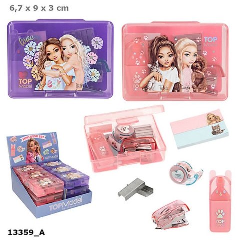 Top Model 13359 Zestaw papierniczy , zawiera: zszywacz+zszywki, zakreślacze, mini taśma z dyspenserem, 2x karteczki samoprzylepn