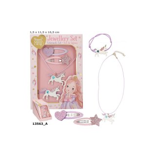 Top Model 13563 Zestaw bizuterii Princess Mimi: dwie spinki do włosów, naszyjnik i gumka do włosów Ilość sztuk w zamówieniu 10