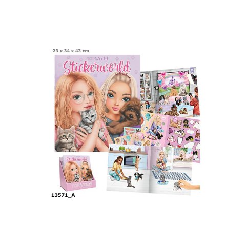 Top Model 13571 Zestaw z naklejkami Kitty&Doggy Ilosć sztuk w opakowaniu 18