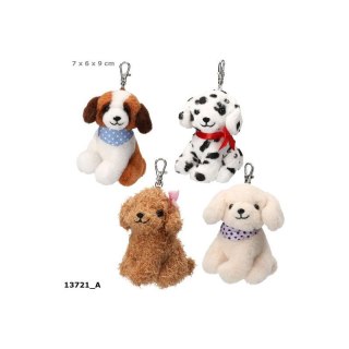 Top Model 13721 Pluszowy piesek na breloczku, 4 wzory Ilość sztuk w zamówieniu 16