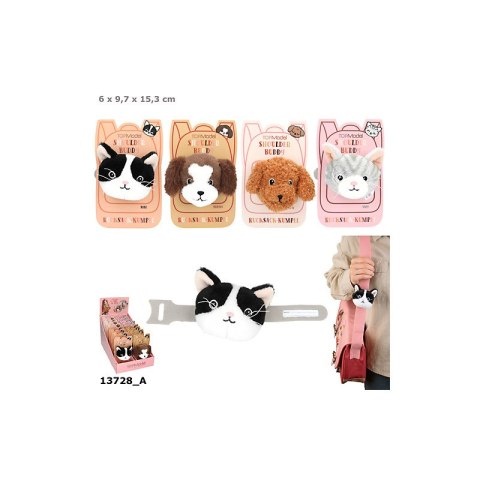 Top Model 13728 Maskotka kot/pies, na pasek plecaka lub torby, 4 wzory Ilość sztuk w zamówieniu 16