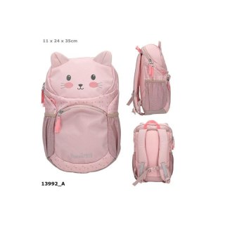 Top Model 13992 Plecaczek Kotek Princess Mimi, wuściełane plecy, pas piersiowy, boczne kieszenie, kieszonka na suwak z przodu Il