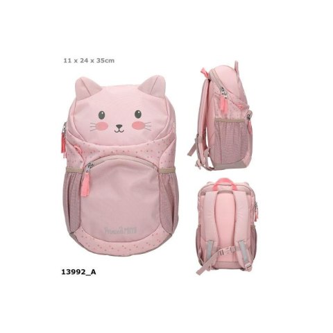 Top Model 13992 Plecaczek Kotek Princess Mimi, wuściełane plecy, pas piersiowy, boczne kieszenie, kieszonka na suwak z przodu Il