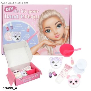 Top model 13499 Zestaw DYI krem do rąk BEAUTY&ME, zestaw zawiera 2 słodkie opakowania na krem, bazę, esencję zapachową, 2 x barw