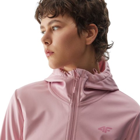 Kurtka damska softshell 4F F215 jasny róż 4FWSS24TSOFF215 56S Kurtka damska softshell 4F F215 jasny róż 4FWSS24TSOFF215 56S