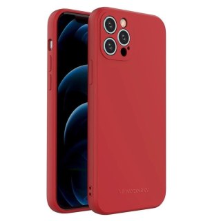 Wozinsky Color Case silikonowe elastyczne wytrzymałe etui iPhone 13 Pro Max czerwony