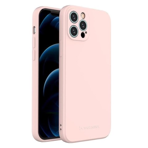 Wozinsky Color Case silikonowe elastyczne wytrzymałe etui iPhone 13 mini różowy