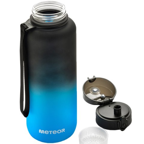 Bidon Meteor 1500 ml czarno-niebieski 10104 Bidon Meteor 1500 ml czarno-niebieski 10104