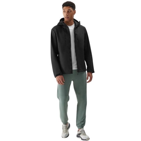 Kurtka męska softshell 4F M224 głęboka czerń 4FWSS24TSOFM224 20S