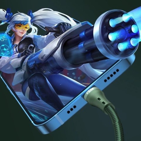 Proda Quark pro 3w1 kabel USB - Lightning / USB Typ C/ micro USB 5A 1,2m czarny (PD-B59th)