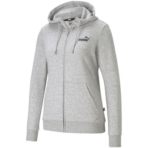 Bluza damska Puma ESS Small Logo Full-Zip Hoodie TR szara 586813 04