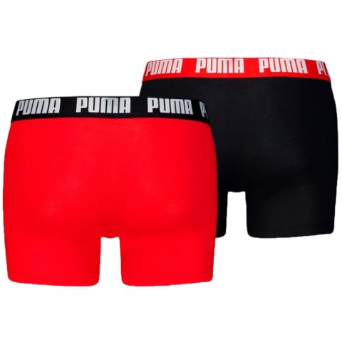 Bokserki męskie Puma Everyday Basic 2p czerwone, czarne 938320 10