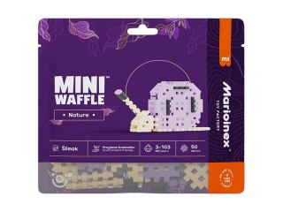 Klocki konstrukcyjne Mini Waffle 50 elementów Nature Ślimak MARIOINEX 906101