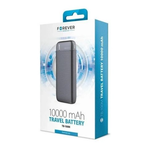 Powerbank Forever 10000mAh czarny/black TB-100M