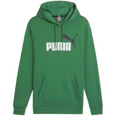 Bluza męska Puma ESS+ 2 Col Big Logo Hoodie TR zielona 586765 86 Bluza męska Puma ESS+ 2 Col Big Logo Hoodie TR zielona 586765 86