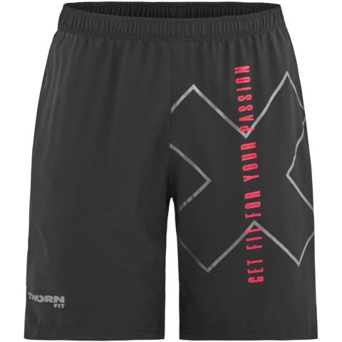 Spodenki treningowe męskie Thorn Fit Sport Logo czarne Spodenki treningowe męskie Thorn Fit Sport Logo czarne