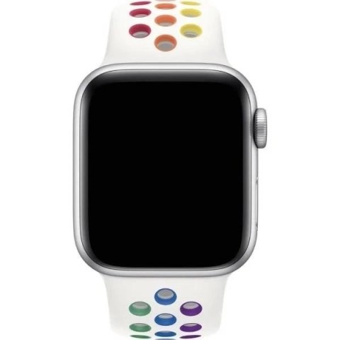 Pasek Apple Watch MYD62AM/A 42/44/45mm Nike Sport Band Pride Edition biały/white