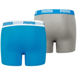 Bokserki dla dzieci Puma Basic Boxer 2P niebieskie, szare 935454 02