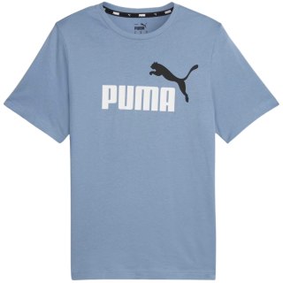 Koszulka męska Puma ESS+ 2 Col Logo Tee niebieska 586759 20