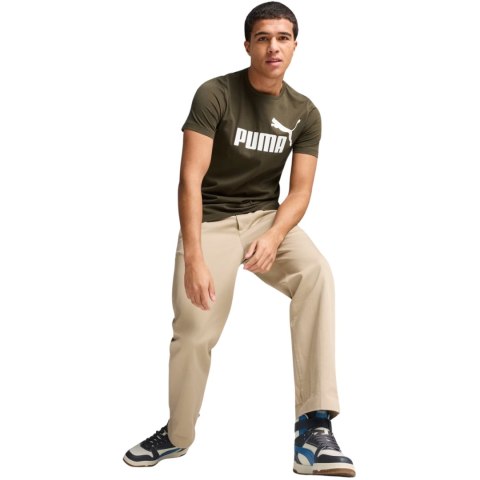 Koszulka męska Puma Essential Logo Tee oliwkowa 586667 11 Koszulka męska Puma Essential Logo Tee oliwkowa 586667 11