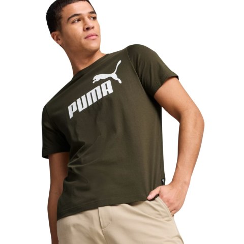 Koszulka męska Puma Essential Logo Tee oliwkowa 586667 11 Koszulka męska Puma Essential Logo Tee oliwkowa 586667 11