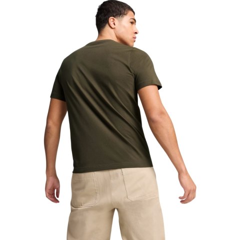 Koszulka męska Puma Essential Logo Tee oliwkowa 586667 11 Koszulka męska Puma Essential Logo Tee oliwkowa 586667 11