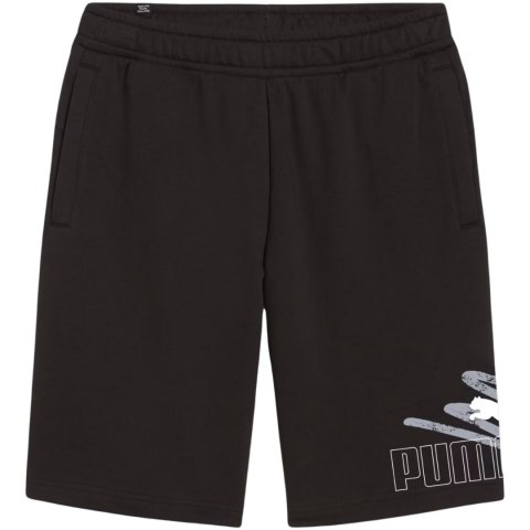 Spodenki męskie Puma ESS+ Logo Lab Graphic Shorts 10 czarne 678989 01 Spodenki męskie Puma ESS+ Logo Lab Graphic Shorts 10 czarne 678989 01