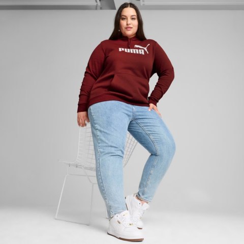 Bluza damska Puma ESS Logo Hoodie FL bordowa 586789 13 Bluza damska Puma ESS Logo Hoodie FL bordowa 586789 13