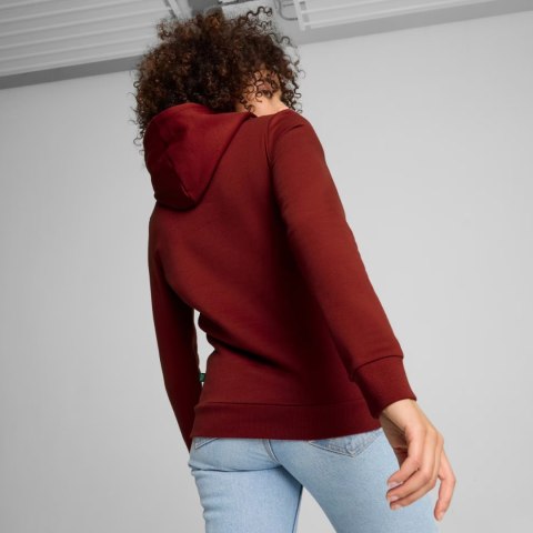 Bluza damska Puma ESS Logo Hoodie FL bordowa 586789 13 Bluza damska Puma ESS Logo Hoodie FL bordowa 586789 13