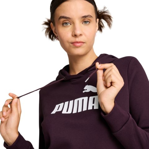 Bluza damska Puma ESS Logo Hoodie FL fioletowa 586789 46 Bluza damska Puma ESS Logo Hoodie FL fioletowa 586789 46