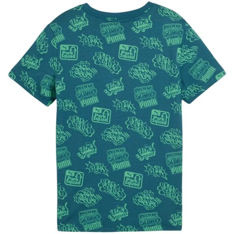 Koszulka dla dzieci Puma ESS+ MID 90s AOP Tee zielona 681875 22 Koszulka dla dzieci Puma ESS+ MID 90s AOP Tee zielona 681875 22