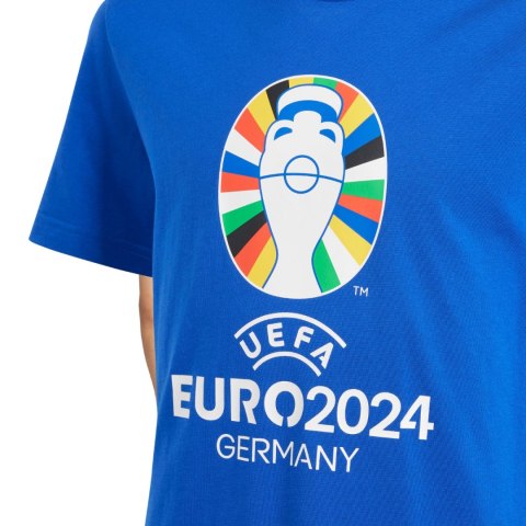 Koszulka dla dzieci adidas Euro24 niebieska IT9309