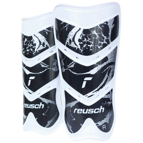 Ochraniacze piłkarskie Reusch Shinguard Attrakt Lite biało-czarne 5377045 7701 Ochraniacze piłkarskie Reusch Shinguard Attrakt Lite biało-czarne 5377045 7701