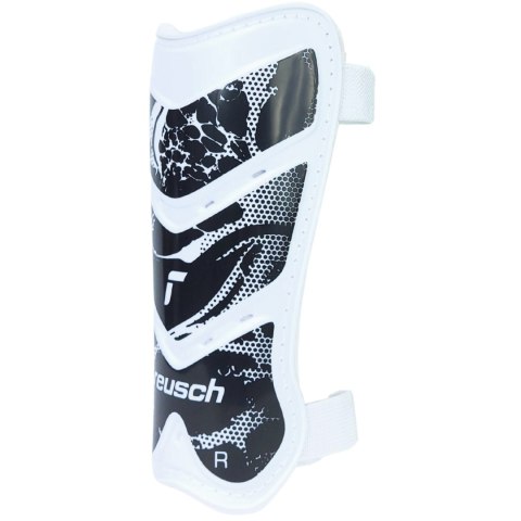 Ochraniacze piłkarskie Reusch Shinguard Attrakt Lite biało-czarne 5377045 7701 Ochraniacze piłkarskie Reusch Shinguard Attrakt Lite biało-czarne 5377045 7701