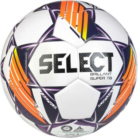 Piłka nożna Select Brillant Super 5 FIFA Quality Pro biało-fioletowa 18537