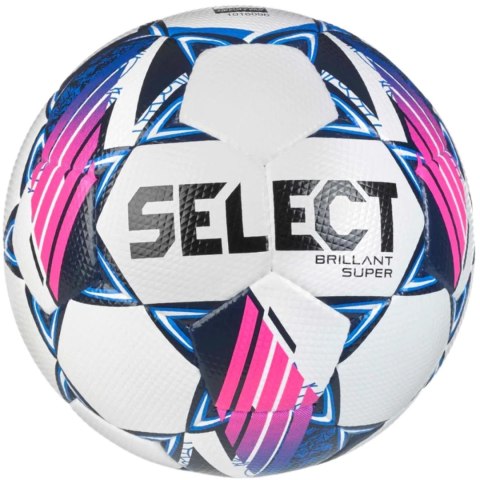 Piłka nożna Select Brillant Super Fifa 5 Quality Pro v24 biało-niebieska 18542 Piłka nożna Select Brillant Super Fifa 5 Quality Pro v24 biało-niebieska 18542