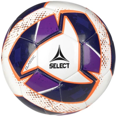 Piłka nożna Select Classic v24 biało-purpurowa 18522 Piłka nożna Select Classic v24 biało-purpurowa 18522