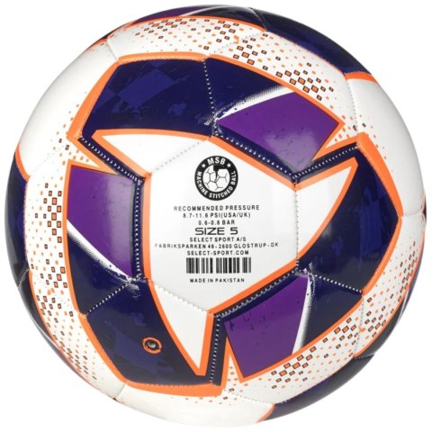 Piłka nożna Select Classic v24 biało-purpurowa 18522 Piłka nożna Select Classic v24 biało-purpurowa 18522