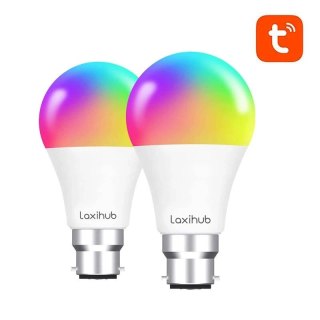 Inteligentna żarówka LED Laxihub A60 Wifi Bluetooth TUYA (2 szt.)